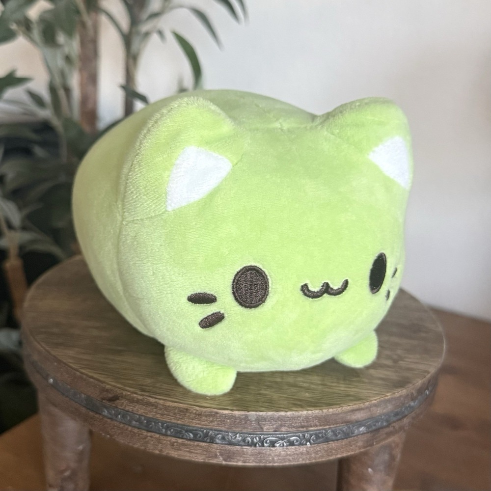 Tasty Peach AURORA Meowchi Green Tea Cute Cat 7" Plush Toy Stuffed Animal Kawaii